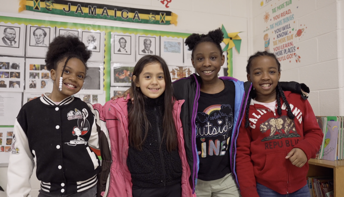 Students at P.W. Moore Elementary School in Elizabeth City, North Carolina. Courtesy of Robert Kinlaw