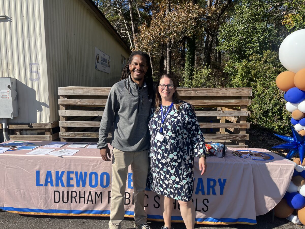 Lakewood Elementary Community School Coordinator and Principal at FRC ribbon cutting